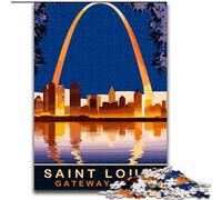 Puzzles pour Adolescents Saint-Louis pour 14 Ans et Plus Jeu de défi Unique Jeux en Famille Cadeaux d'anniversaire de Noël (38x26cm) 1000 pièces