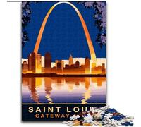 Puzzles pour Adolescents Saint-Louis pour 14 Ans et Plus Jeu de défi Unique Jeux en Famille Cadeaux d'anniversaire de Noël (50x75cm) 1000 pièces