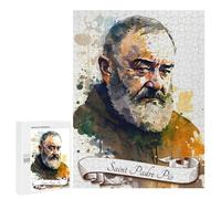 Puzzles pour Adolescents Saint Padre Pio Puzzles pour Adultes Jeu Manuel Cadeau d'anniversaire Cadeau d'anniversaire, Cadeaux, 500 PCS