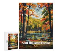 Puzzles pour Adolescents Sam Houston Forest National Park Jeu De Puzzle Familial pour Adultes, Amusant Et Humoristique, Activités À Faire À La Maison, 500 PCS