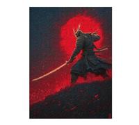 Puzzles pour Adolescents Samurai Warrior with Sword -2 Puzzle pour Adultes, Jeu Manuel, Course De Vitesse, Cadeau d'anniversaire, Cadeaux, 1000pcs(52x38cm)