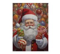 Puzzles pour Adolescents Santa's Sweet Shop Puzzle pour Adultes, Jeux Relaxants, Décoration Murale Idéale comme Cadeau 52x38cm/1000pcs