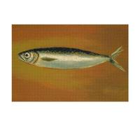 Puzzles pour Adolescents Sardine Puzzle Adulte, Jeu Familial, Difficile, Cadeau d'anniversaire, Cadeaux, 75x50cm/1000pcs