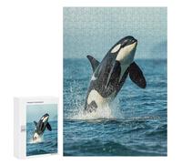 Puzzles pour Adolescents Sea Orca Whale Killer Puzzles pour Adultes, Jouets Anti-Stress, Difficile, Cadeau d'anniversaire, Cadeaux, 300 PCS