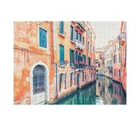 Puzzles pour Adolescents Secret Venice Puzzle Adulte, Jeu Familial, Difficile, Cadeau d'anniversaire, Cadeaux, 52x38cm/1000pcs