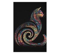 Puzzles pour Adolescents Shaped Cat Puzzles pour Adultes, Jeu De Réflexion, Décoration Intérieure, pour Toute La Famille 75x50cm/1000pcs