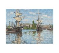 Puzzles pour Adolescents Ships Riding on The Seine Puzzles pour Adultes : des Jouets À Monter Soi-même, Amusants Et Originaux, Parfaits pour Un Anniversaire Ou Noël