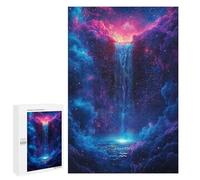 Puzzles pour Adolescents Sign Aquarius Waterfall Puzzles pour Adultes Jeux Relaxants Qui Améliorent La Mémoire Cadeaux Uniques pour Un Anniversaire Et Noël 1000 PCS