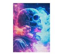 Puzzles pour Adolescents Skull Astronaut Puzzle Familial - Améliore La Mémoire - Cadeau d'anniversaire Et Cadeau Unique 52x38cm/1000pcs