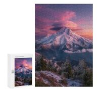 Puzzles pour Adolescents Snow-Capped Mountain Sunset-1 Casse-tête pour Adolescents : Analyse Et Logique, Difficile Et Stimulant, Idéal comme Cadeau 300 PCS