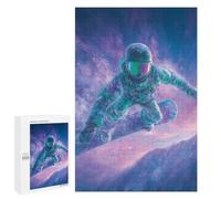 Puzzles pour Adolescents Snowboarder in Action -2 Puzzle Anti-Stress pour Adolescents Chaque Pièce Est Unique - Idéal comme Cadeau pour Toute La Famille 1000 PCS