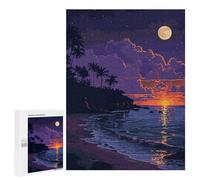 Puzzles pour Adolescents SoCal Beach Pixel Art Puzzles pour Adolescents - Décoration Murale - Cadeau Unique pour Anniversaire Et Noël