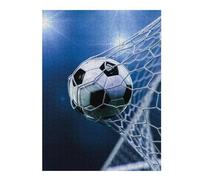 Puzzles pour Adolescents Soccer Ball in Goal Net Puzzles pour Adultes, Jouet, Décoration Murale, Décoration Intérieure, Défi À Réaliser 52x38cm/1000pcs