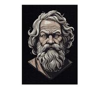 Puzzles pour Adolescents Socrates Greek Philosopher Puzzle Familial - Améliore La Mémoire - Cadeau d'anniversaire Et Cadeau Unique 38x26cm/1000pcs
