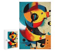 Puzzles pour Adolescents Solar Orbit - Cosmic Abstract Geometry in Cyan, Vermillion, and Gold Jeu De Puzzle Familial pour Adultes, Amusant Et Humoristique, Activités À Faire À La Maison, 1000 PCS
