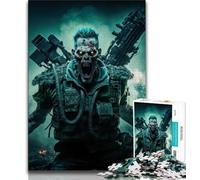Puzzles pour Adolescents Soldat Zombie de l'armée Morte Puzzle 1000 pièces pour Adultes Adolescents Jouets éducatifs Jeux Anti-Stress Collection d'artistes Beaux-Arts (38x26cm)