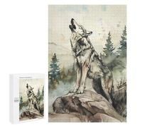 Puzzles pour Adolescents Solitudes Symphony Wolf Puzzles pour Adolescents - Décoration Murale - Cadeau Unique pour Anniversaire Et Noël
