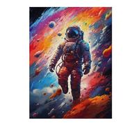 Puzzles pour Adolescents Space Astronaut Adventure Puzzles pour Adultes Jeux Familiaux Difficile Difficile Est Idéal comme Cadeau 1000pcs(52x38cm)
