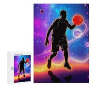 Puzzles pour Adolescents Space Basketball Puzzles pour Adolescents - Décoration Murale - Cadeau Unique pour Anniversaire Et Noël