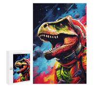 Puzzles pour Adolescents Space Dinosaur Adventure-23 Puzzle Anti-Stress pour Adolescents Chaque Pièce Est Unique - Idéal comme Cadeau pour Toute La Famille 1000 PCS