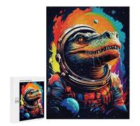 Puzzles pour Adolescents Space Dinosaur Astronaut Art Print -1 Puzzle Anti-Stress pour Adolescents Chaque Pièce Est Unique - Idéal comme Cadeau pour Toute La Famille 500 PCS