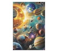 Puzzles pour Adolescents Space Exploration Planets & Stars -1 Puzzle pour Adultes, Jeu Manuel, Course De Vitesse, Cadeau d'anniversaire, Cadeaux, 1000pcs(75x50cm)