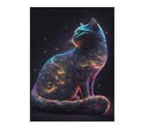Puzzles pour Adolescents Space is Wild Cat Galaxies Puzzle Familial - Améliore La Mémoire - Cadeau d'anniversaire Et Cadeau Unique 52x38cm/1000pcs