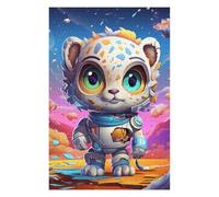 Puzzles pour Adolescents Space Leopard Adventure -1 Puzzles pour Adultes Jeux Familiaux Difficile Difficile Est Idéal comme Cadeau 1000pcs(75x50cm)