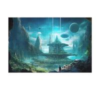 Puzzles pour Adolescents Space Oasis Puzzle pour Adultes - Jeu Manuel - Découpe De Précision - Idéal pour Un Anniversaire Ou Noël 1000pcs(75x50cm)
