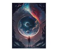 Puzzles pour Adolescents Space Portal Vision Puzzles pour Adultes, Jouets Anti-Stress, Décoration Murale, Cadeaux De Noël Et d'anniversaire 52x38cm/1000pcs