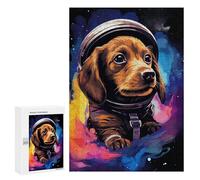 Puzzles pour Adolescents Space Pup Adventure -18 Puzzle Anti-Stress pour Adolescents Chaque Pièce Est Unique - Idéal comme Cadeau pour Toute La Famille 300 PCS