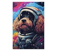 Puzzles pour Adolescents Space Pup Adventure -60 Puzzles pour Adultes Jeux Familiaux Difficile Difficile Est Idéal comme Cadeau 1000pcs(75x50cm)