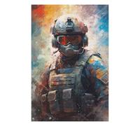 Puzzles pour Adolescents Special Force Soldier Pain Jeu De Puzzle Casse-tête Décoration Murale Cadeaux Uniques d'anniversaire Et De Noël 75x50cm/1000pcs