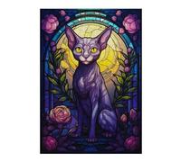 Puzzles pour Adolescents Sphynx Cat Abstract Puzzles pour Adultes, Jouets, Décoration Murale, Cadeaux Et Idées Cadeaux Uniques pour Anniversaires 38x26cm/1000pcs
