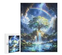 Puzzles pour Adolescents Spiritual Rainbow Tree Puzzle Adulte - Décoration Murale - Découpe De Précision pour Les Gamers 500 PCS
