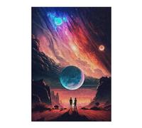 Puzzles pour Adolescents Starry Sky Romance Puzzles pour Adultes Jeux Amusants pour S'amuser en Famille Interaction Parent-Enfant 38x26cm/1000pcs