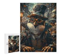 Puzzles pour Adolescents Steampunk Penguin Animal Puzzles pour Adolescents - Décoration Murale - Cadeau Unique pour Anniversaire Et Noël