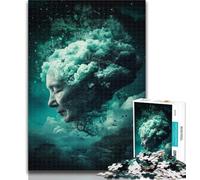 Puzzles pour Adolescents Storm Brain Puzzles 1000 pièces pour Adultes, décoration Murale Artistique et idée Cadeau d'anniversaire pour Amis, Bureau à Domicile 50x75cm