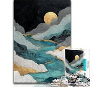 Puzzles pour Adolescents Style Japonais Montagnes Puzzles pour Adultes 1 000 pièces Jouets éducatifs et éducatifs Jeux familiaux pour renforcer l'amour Entre Couples (50x75cm)