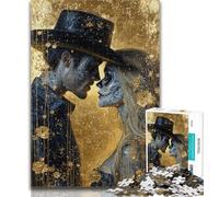 Puzzles pour Adolescents, Style Mexicain, tête de Mort, 1 000 pièces, Jouets éducatifs et éducatifs pour la Famille, pour renforcer l'amour Entre Couples, 50x75cm