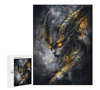 Puzzles pour Adolescents Succubus with Golden Eyes Puzzle Adulte - Décoration Murale - Découpe De Précision pour Les Gamers 500 PCS