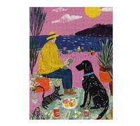 Puzzles pour Adolescents Summer Picnic with Pets Puzzle pour Adultes, Jeu Manuel, Course De Vitesse, Cadeau d'anniversaire, Cadeaux, 1000pcs(52x38cm)