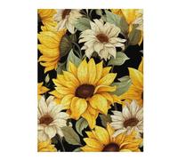 Puzzles pour Adolescents Sunflowers and Daisies Puzzle Familial - Améliore La Mémoire - Cadeau d'anniversaire Et Cadeau Unique 52x38cm/1000pcs