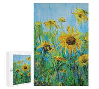 Puzzles pour Adolescents Sunflowers in July Puzzles pour Adultes À Monter Soi-même, Décorations Murales, Idées Cadeaux pour Toute La Famille 1000 PCS
