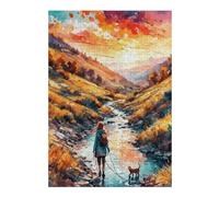 Puzzles pour Adolescents Sunset in The Pyrenees Puzzles Anti-Stress, Jouets pour Se Détendre À La Maison, Cadeaux d'anniversaire Et Cadeaux Uniques 38x26cm/1000pcs