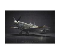 Puzzles pour Adolescents Supermarine Spitfire Airplane Puzzle pour Adultes - Jeu Manuel - Découpe De Précision - Idéal pour Un Anniversaire Ou Noël 1000pcs(75x50cm)