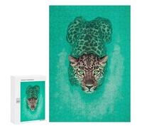 Puzzles pour Adolescents Swimming Jaguar in Clear Water Casse-tête pour Adolescents : Analyse Et Logique, Difficile Et Stimulant, Idéal comme Cadeau 300 PCS