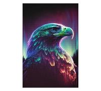 Puzzles pour Adolescents Synthwave Eagle Puzzles pour Adultes, Jeu Familial, Course De Vitesse Manuelle, Cadeaux d'anniversaire Uniques 75x50cm/1000pcs