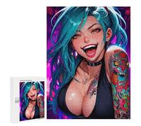 Puzzles pour Adolescents Tattoo Girl Puzzles pour Adultes À Monter Soi-même, Décorations Murales, Idées Cadeaux pour Toute La Famille 500 PCS