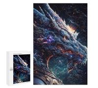 Puzzles pour Adolescents The Blue Old Space Dragon Puzzles pour Adolescents - Décoration Murale - Cadeau Unique pour Anniversaire Et Noël